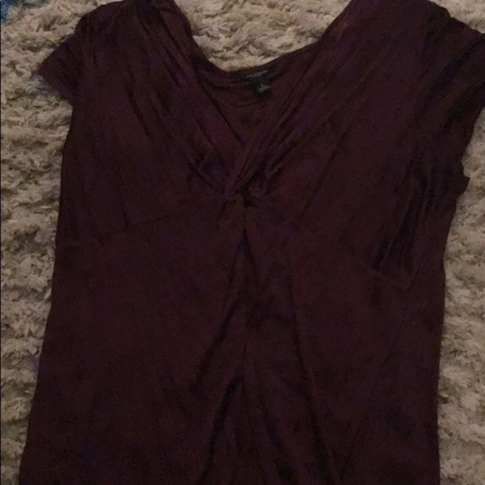 deep purple sorts of eggplant silk shirt